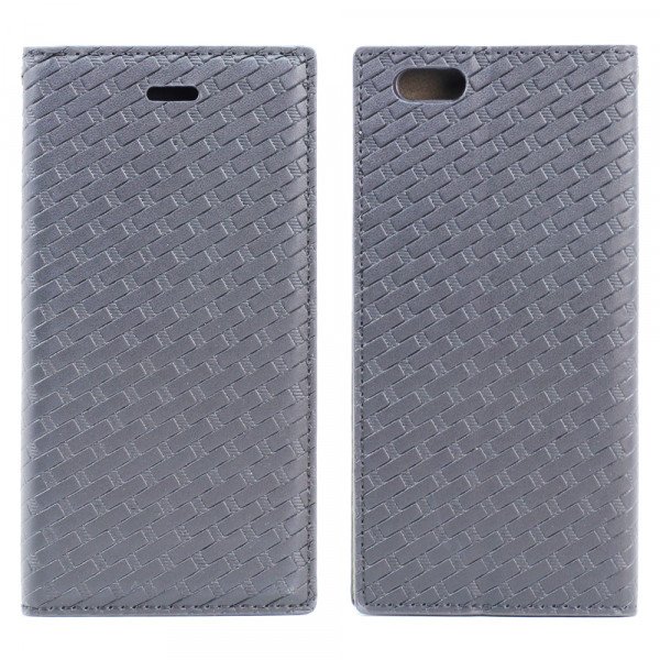 Wholesale iPhone 6s 6 Slim Check Magnetic Flip Leather Wallet Case (Black)